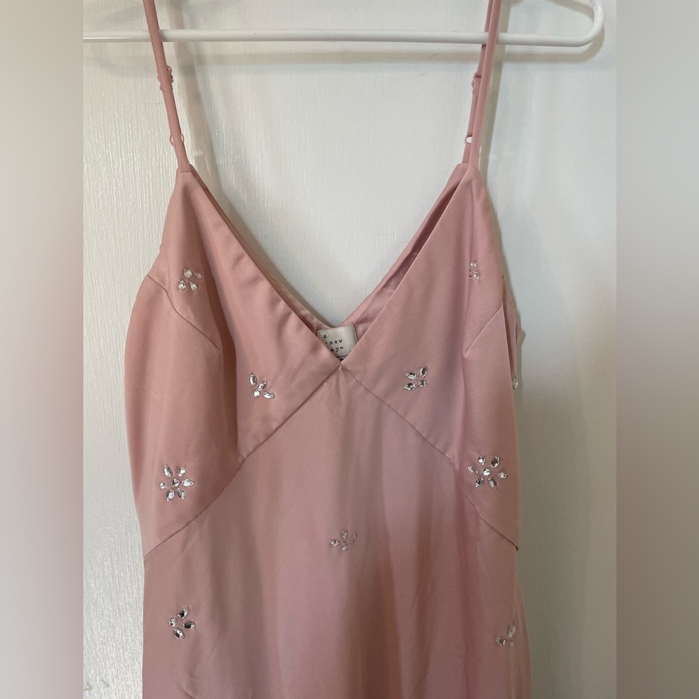 A new day midi silky pink size medium dress